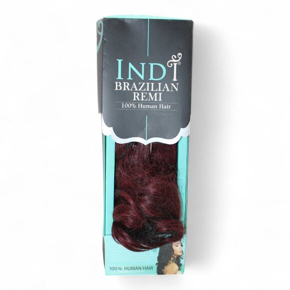 Indi Brazilian Remi 100% Human Hair Super Curl Extension Deep Red Hue 18 Inches - Picture 3 of 6